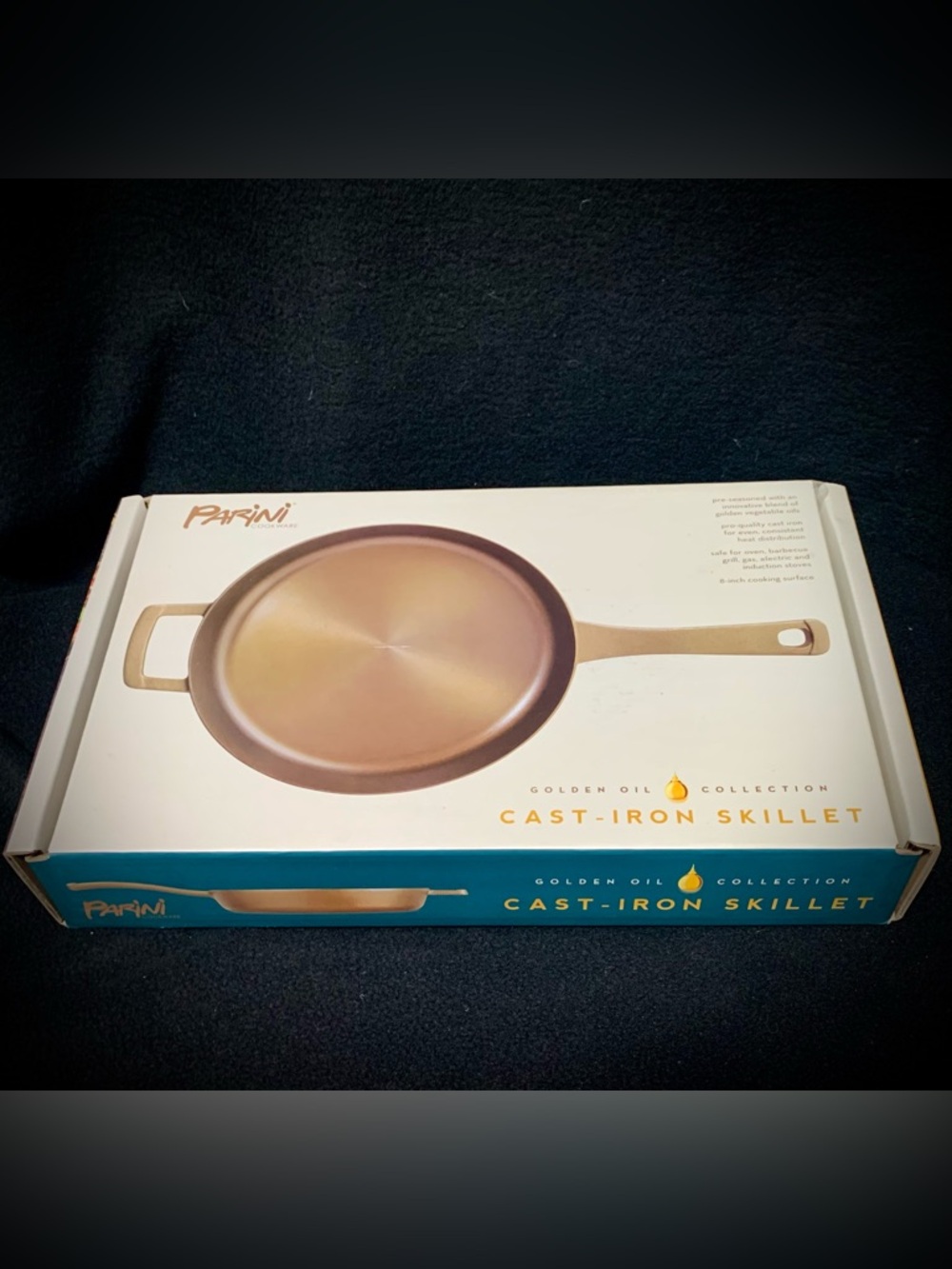 🆕Parini 8” Cast Iron Skillet NIB Pre-Seasoned